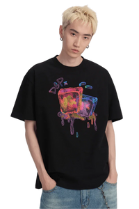 Dangerous People Colourful Ice Print Tee
(Sorona Material) - ShaLaoBan