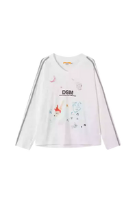 IDontSmoke Crayon Puppy Graffiti Long Sleeve Tee