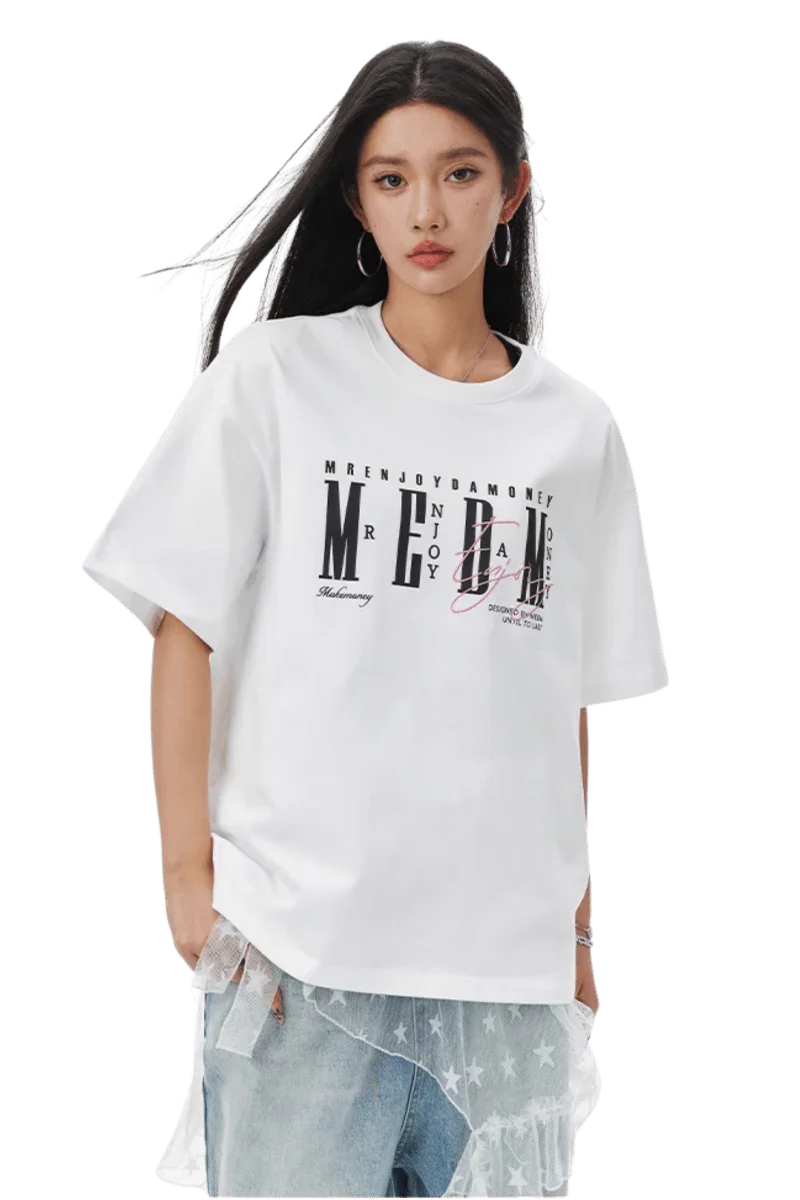 MEDM SS25 Cursive Logo Colorful Tee