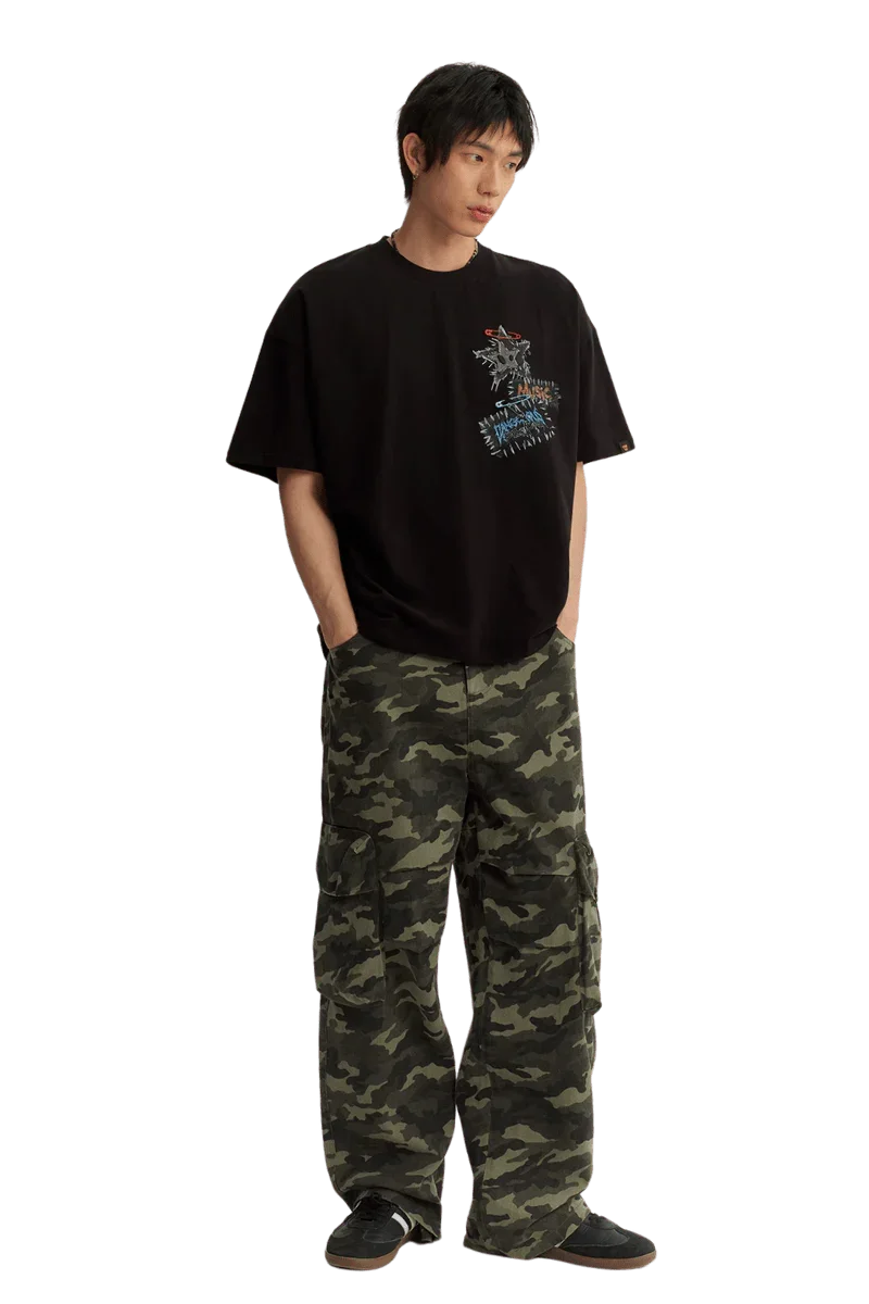 Dangerous People Denim Patch Tee - ShaLaoBan