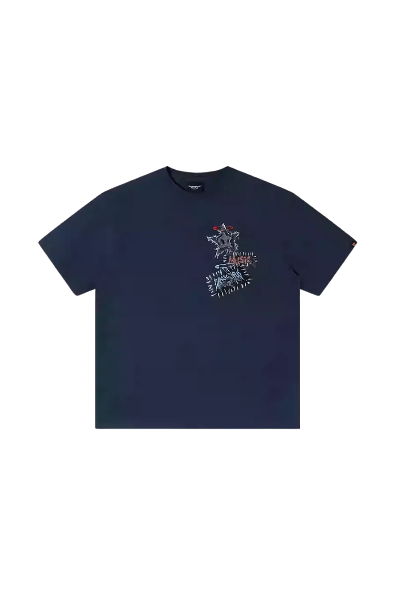 Dangerous People Denim Patch Tee - ShaLaoBan