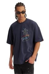 Dangerous People Denim Patch Tee - ShaLaoBan