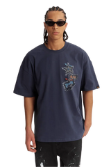 Dangerous People Denim Patch Tee - ShaLaoBan
