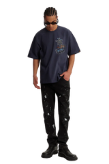 Dangerous People Denim Patch Tee - ShaLaoBan