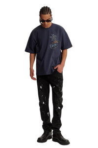 Dangerous People Denim Patch Tee - ShaLaoBan
