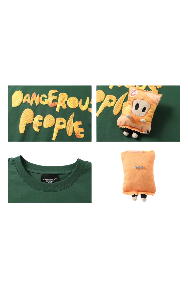 Dangerous People Detachable Chips Little D Doll Tee