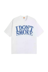 IDontSmoke Distressed Print Tee - ShaLaoBan