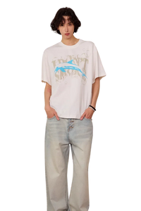 IDontSmoke Dolphin Vintage Print Tee