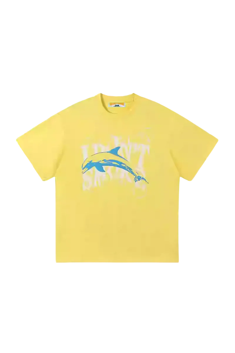 IDontSmoke Dolphin Vintage Print Tee