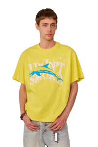 IDontSmoke Dolphin Vintage Print Tee