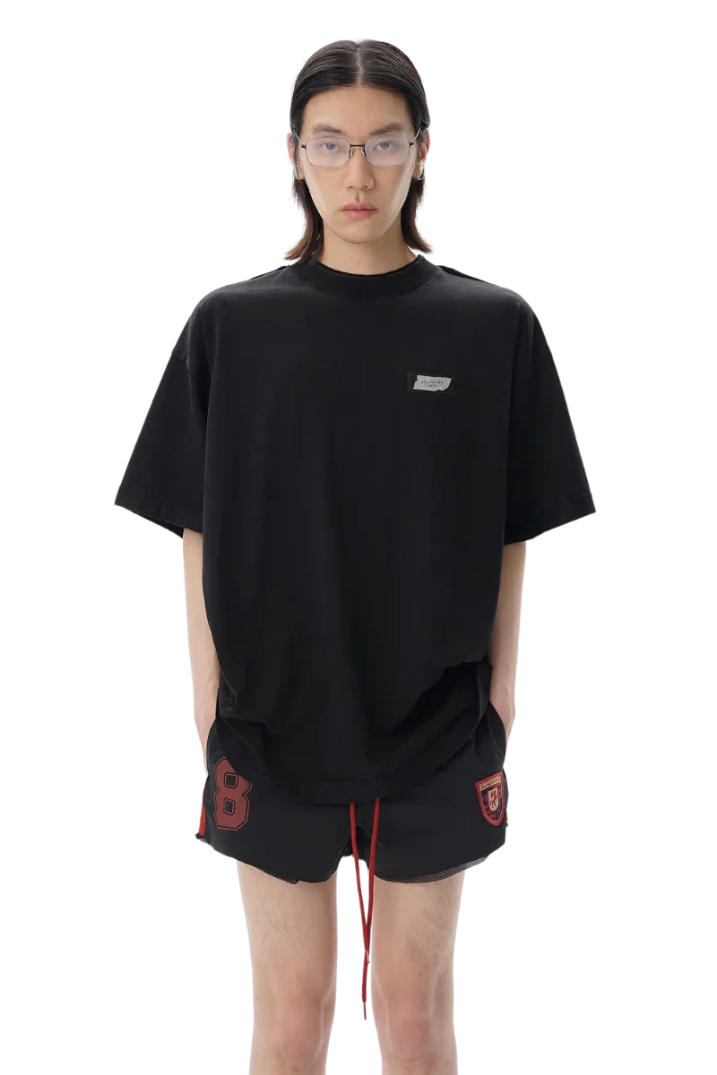 MasonPrince Double Collar Tape Reverse Tee