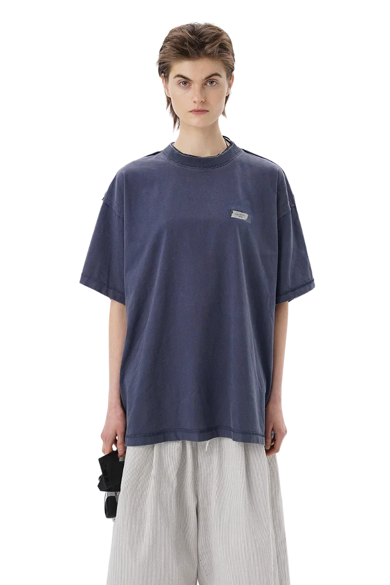 MasonPrince Double Collar Tape Reverse Tee