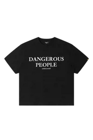 Dangerous People Elegant Font Logo Tee