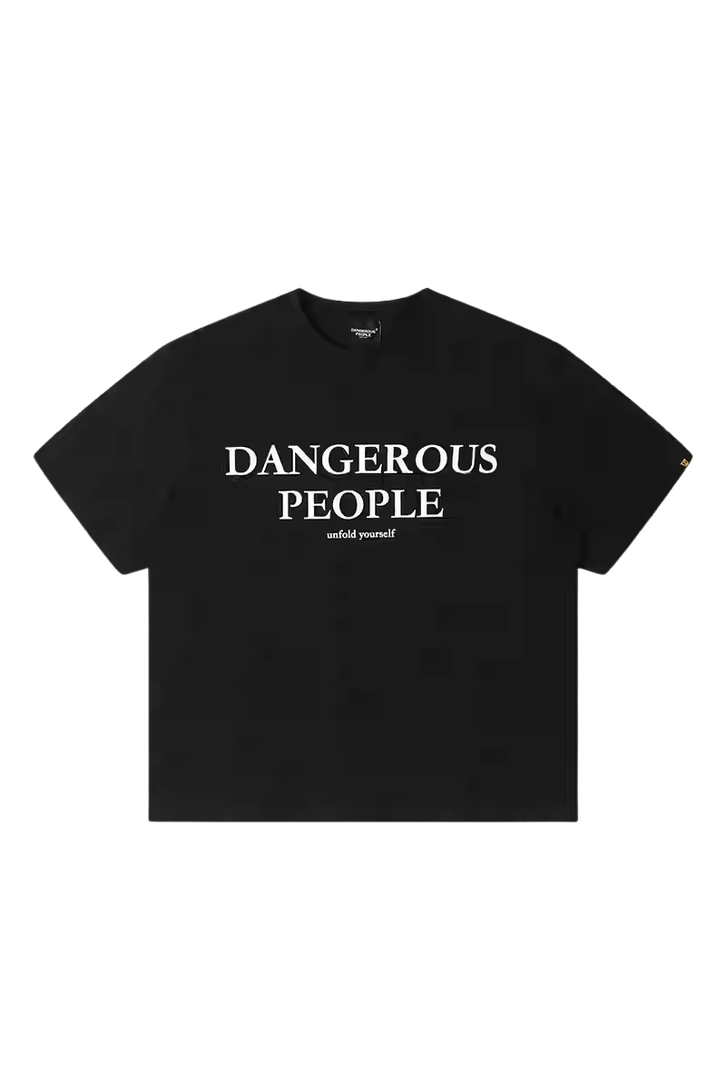 Dangerous People Elegant Font Logo Tee