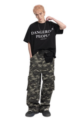 Dangerous People Elegant Font Logo Tee