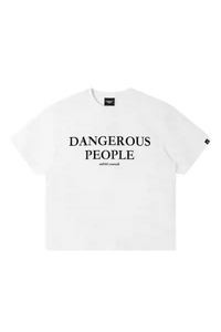 Dangerous People Elegant Font Logo Tee