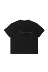 Dangerous People Embossed Butterfly Reflective Print Tee