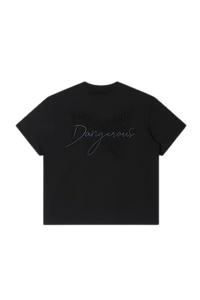 Dangerous People Embossed Butterfly Reflective Print Tee