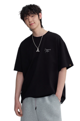 Dangerous People Embossed Butterfly Reflective Print Tee
