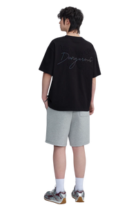 Dangerous People Embossed Butterfly Reflective Print Tee