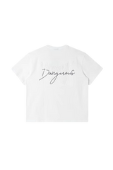 Dangerous People Embossed Butterfly Reflective Print Tee