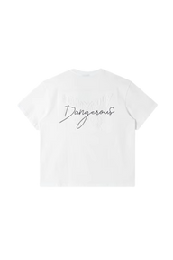 Dangerous People Embossed Butterfly Reflective Print Tee