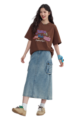 Dangerous People Embroidery Letters Graffiti Tee
