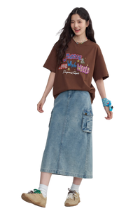 Dangerous People Embroidery Letters Graffiti Tee