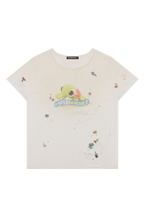 Masonprince Sticker Rhinestone Short-Sleeve T-Shirt