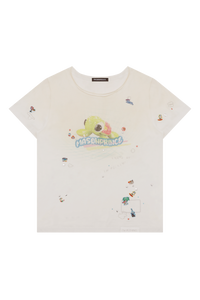 Masonprince Sticker Rhinestone Short-Sleeve T-Shirt