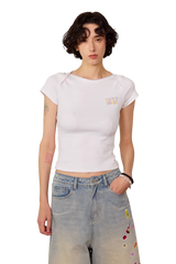 IDontSmoke Envelope Collar Ladies Tee