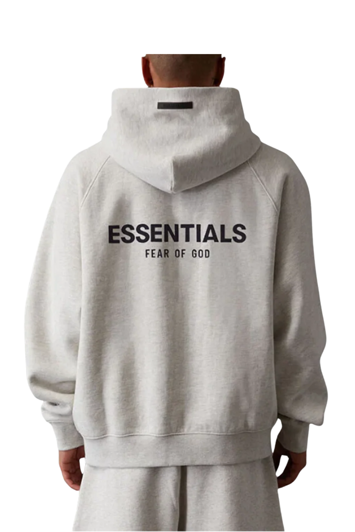 Fear Of God Essentials SS22 Flocked Logo Hoodie LIGHT OATMEAL [192BT212112F]