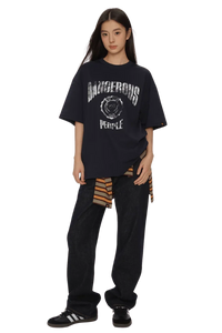 Dangerous People Faded College Tee - ShaLaoBan