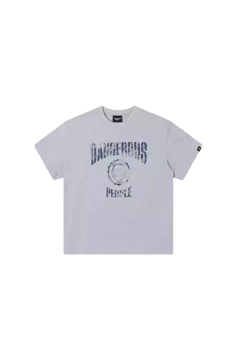 Dangerous People Faded College Tee - ShaLaoBan
