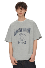 Dangerous People Faded College Tee - ShaLaoBan