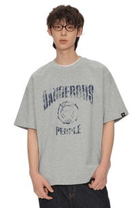 Dangerous People Faded College Tee - ShaLaoBan