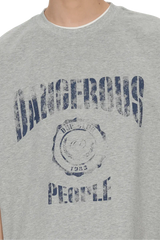 Dangerous People Faded College Tee - ShaLaoBan