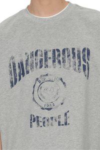 Dangerous People Faded College Tee - ShaLaoBan