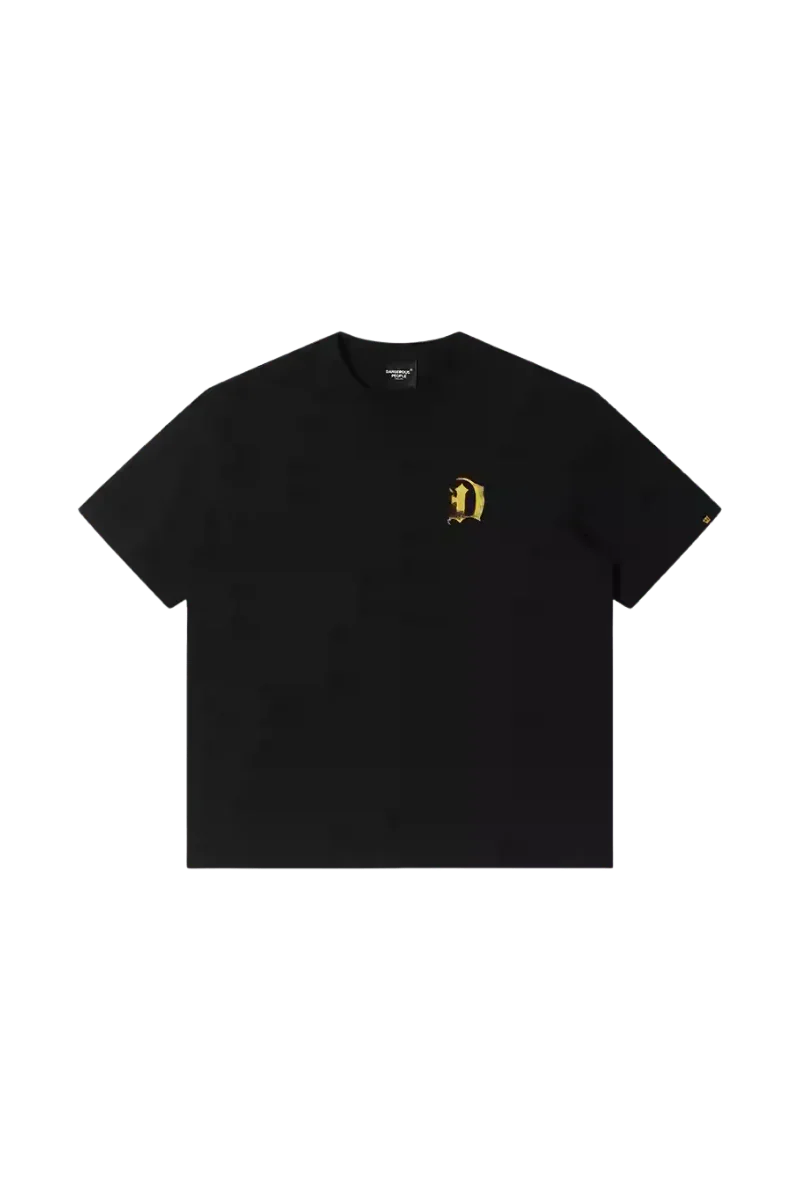 Dangerous People Faded Gothic Font Tee - ShaLaoBan