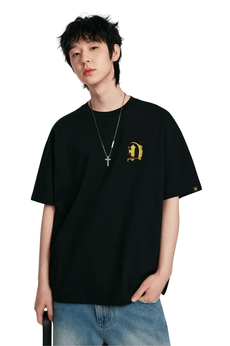 Dangerous People Faded Gothic Font Tee - ShaLaoBan