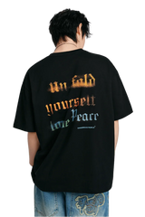 Dangerous People Faded Gothic Font Tee - ShaLaoBan