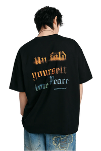 Dangerous People Faded Gothic Font Tee - ShaLaoBan