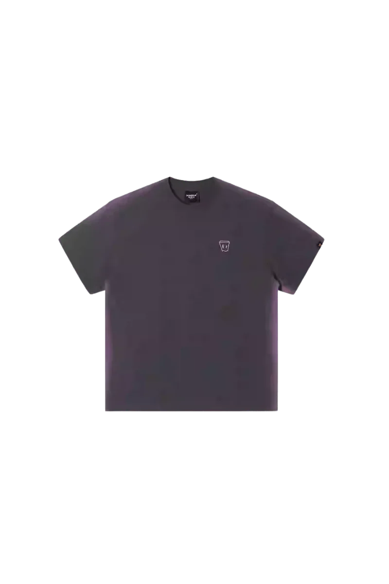 Dangerous People Faded Shoulder Embroidery Tee - ShaLaoBan