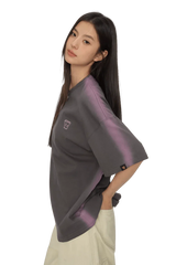 Dangerous People Faded Shoulder Embroidery Tee - ShaLaoBan