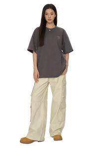 Dangerous People Faded Shoulder Embroidery Tee - ShaLaoBan