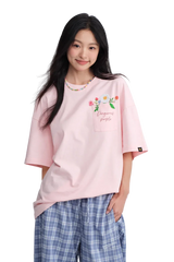 Dangerous People Floral Letter Pocket Tee