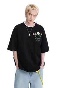 Dangerous People Floral Letter Pocket Tee