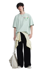 Dangerous People Floral Letter Pocket Tee