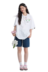 Dangerous People Floral Letter Pocket Tee