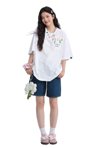 Dangerous People Floral Letter Pocket Tee